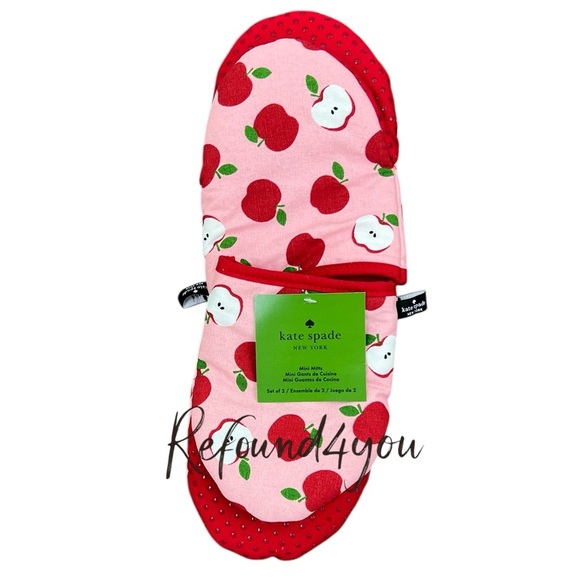 Kate Spade - ‘Fall Apples 🍎 - bundle’ kitchen set. NWT. - Picture 2 of 7